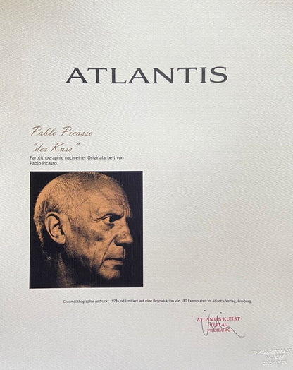 Pablo Picasso Lithograph Coa Signed In Pen Numbered In Pencil Crayon