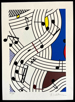 Roy Lichtenstein Lithograph Coa E Firmata