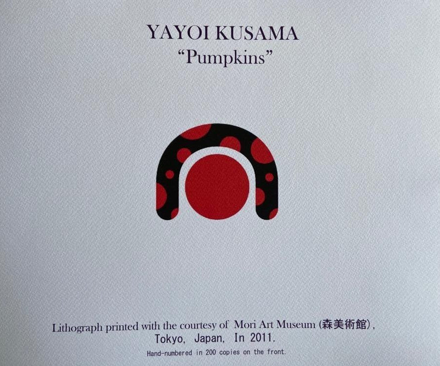 Yayoi Kusama - Lithograph Mori Art Museum Coa - Limited Edition