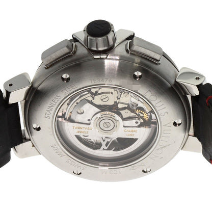 Tambour Chronograph GMT Evolution Stainless Watches Q1052 by LOUIS VUITTON