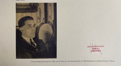 Juan Gris Lithograph Coa Numbered A Hand