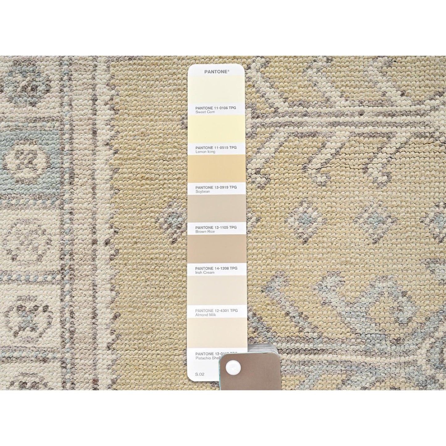 4'10"X6'10" Beige Anatolian Village Design Zero Pile Hand Knotted Wool Rug