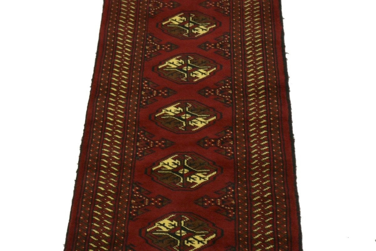 Handmade Farmhouse Tribal Design Runner Rug Oriental Hallway Carpet 2'4X9'7 ft