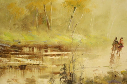 Alfredo Candela Oil Painting "Path After The Rain" Signed Spanish Impressionist