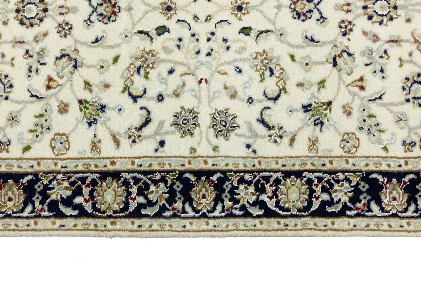 Handmade Indo-Nain Oriental Runner Rug Floral Design Hallway Carpet 2'8X8'1 ft