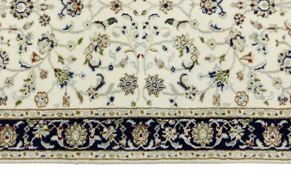 Handmade Indo-Nain Oriental Runner Rug Floral Design Hallway Carpet 2'8X8'1 ft