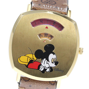 GUCCI Grip Watch Disney Collaboration Mickey Mo