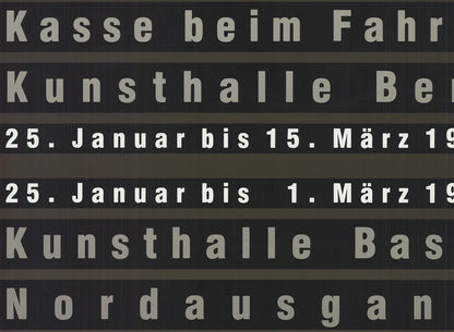 Reinhard Mucha Kasse Beim Fahrer " Offset Lithograph Photograp