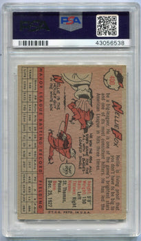 Nellie Fox 1958 Topps Card Psa Graded 6