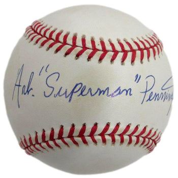 Art Pennington Signed Oal Baseball Negro League Chicago American Giants Psa/Dna