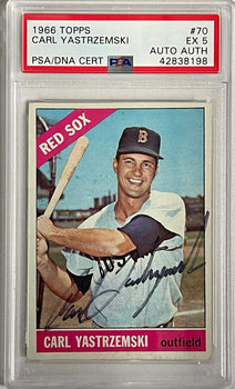 Carl Yastrzemski Autographed 1966 Topps Card #70