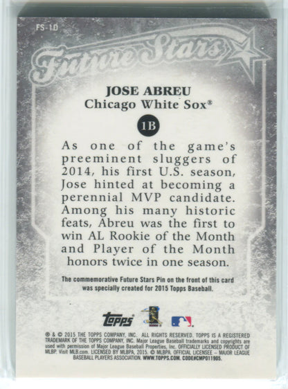 2015 Topps Future Stars #Fs-10 Jose Abreu Card