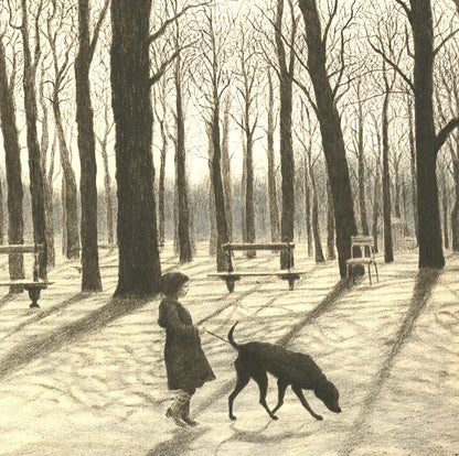 Harold Altman Luxembourg Garden " Lithograph Contemporary