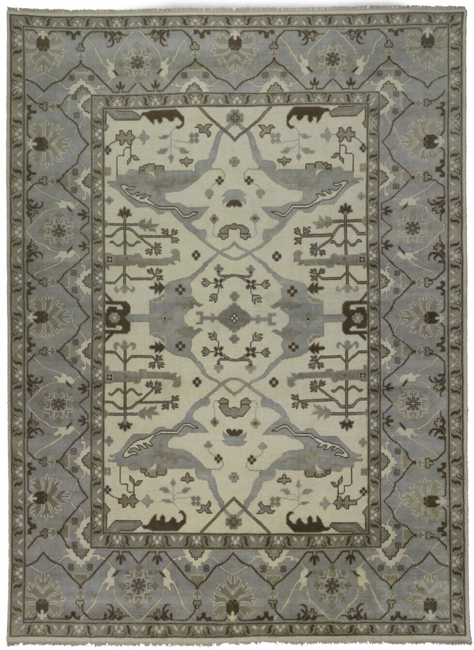 Handmade Wool Oushak Oriental Rug Extra Large