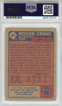 Roger Craig Autographed 1985 Topps Card (Psa)