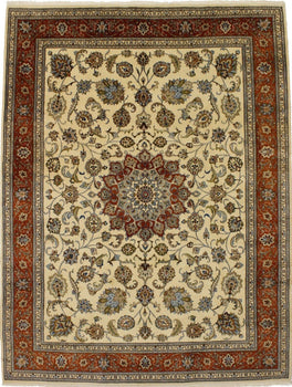 Rare Vintage Oriental Rug Classic Floral