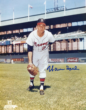 Warren Spahn Autographed 8X10 Photo