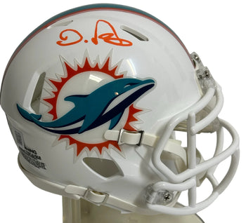 Devon Achane Autographed Dolphins Speed Mini