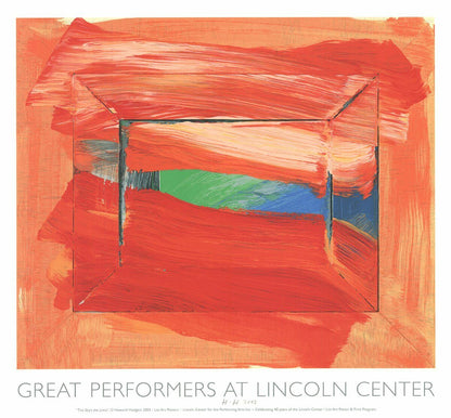 Howard Hodgkin The Sky'S The Limit Signed " Serigraph Abstract Red