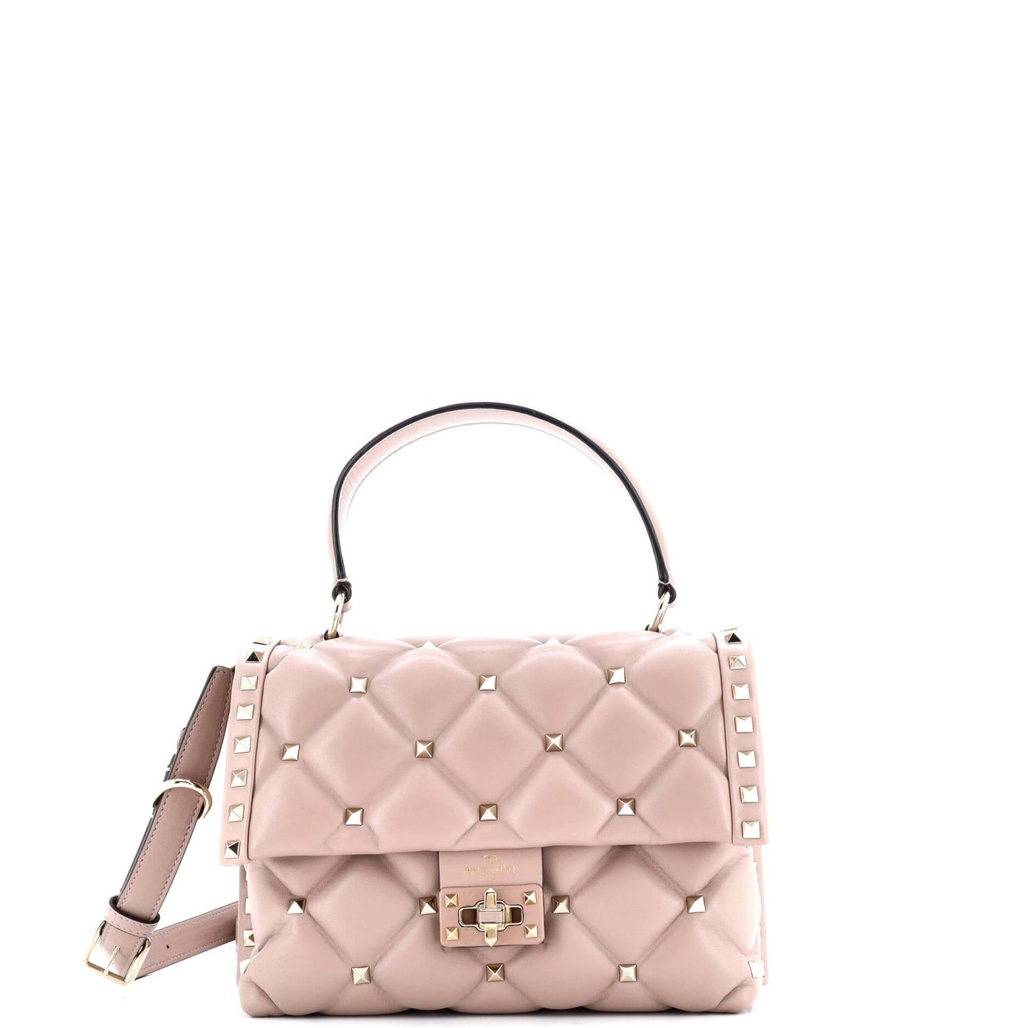 Valentino Garavani Candystud Top Handle Bag Leather Medium