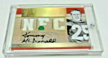 Tommy Mcdonald National Treasures Game Used