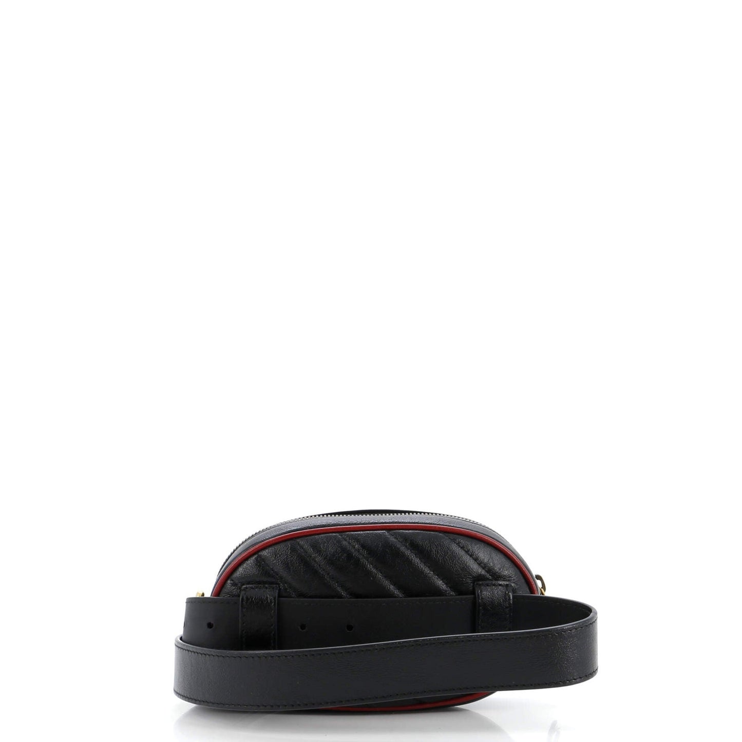 Gucci Gg Marmont Belt Bag Diagonal Quilted Leather