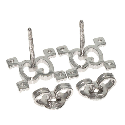 Gucci   Earring Gg Logo Diamond K18 White Gold