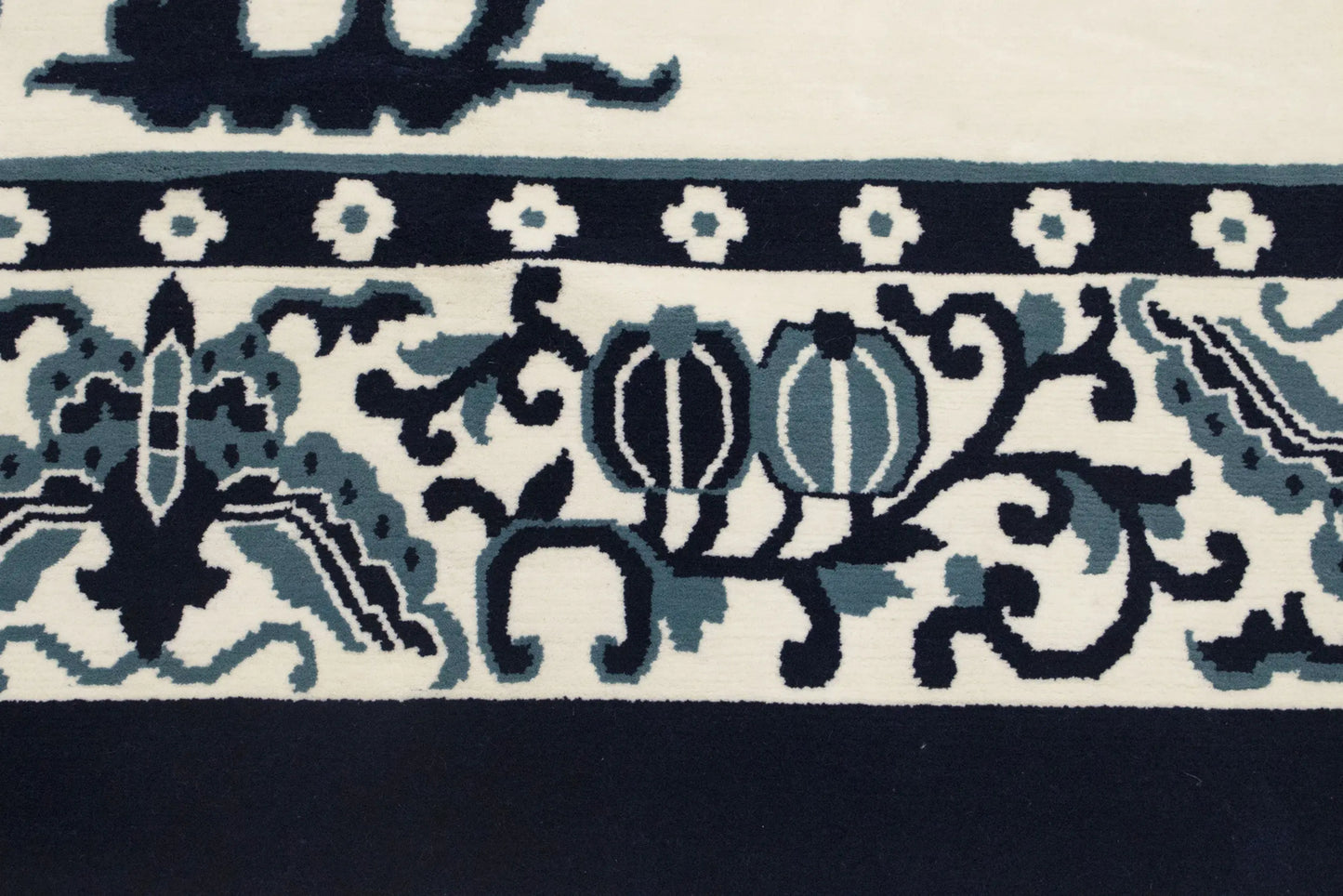 Handmade Oversized Modern Oriental Rug Thick Pile Floral 12X15 ft