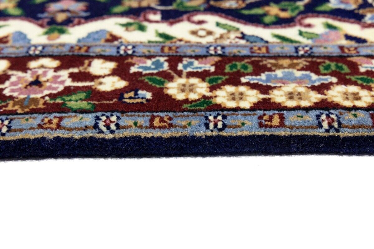 Handmade Kirman Rug Classic Floral Medallion