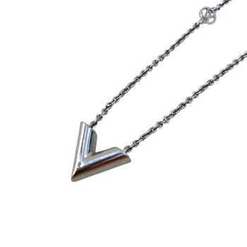 Louis Vuitton Essential V Necklace Metal Silver