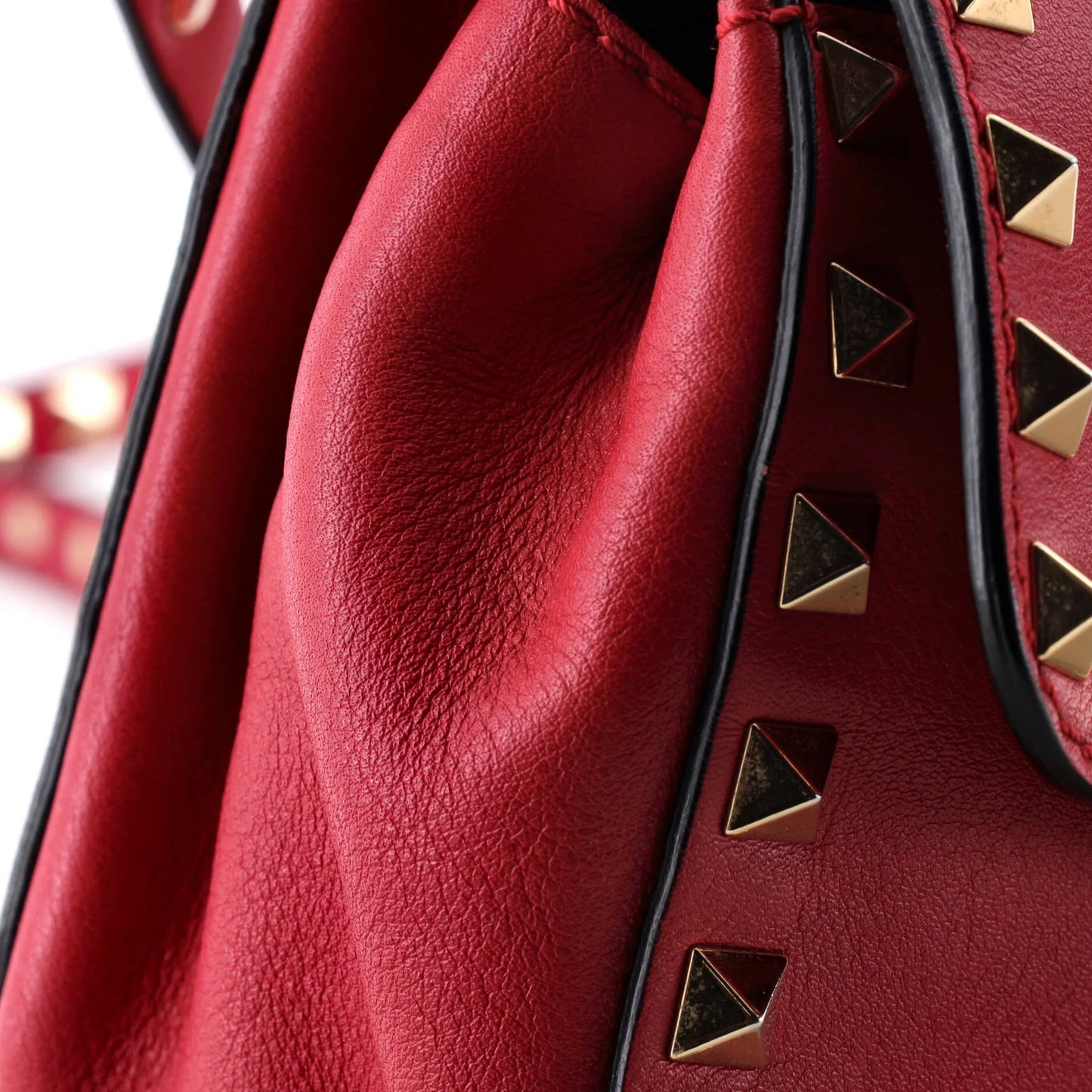 Valentino Garavani Rockstud Flip Lock Flap Bag Leather Mini