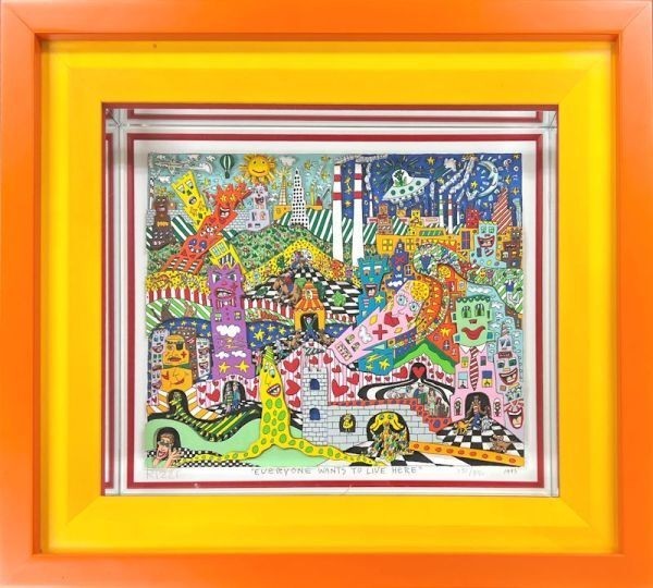 Rizzi 1993 Everyone Wants Silkscreen Autographed James Live Here