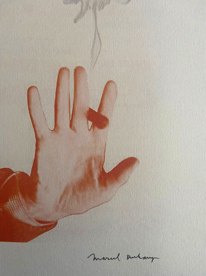 Marcel Duchamp Lithograph Stamped Signed Op Numbered A Hand Crayon