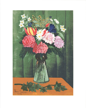 Henri Rousseau Flowers In Vase 