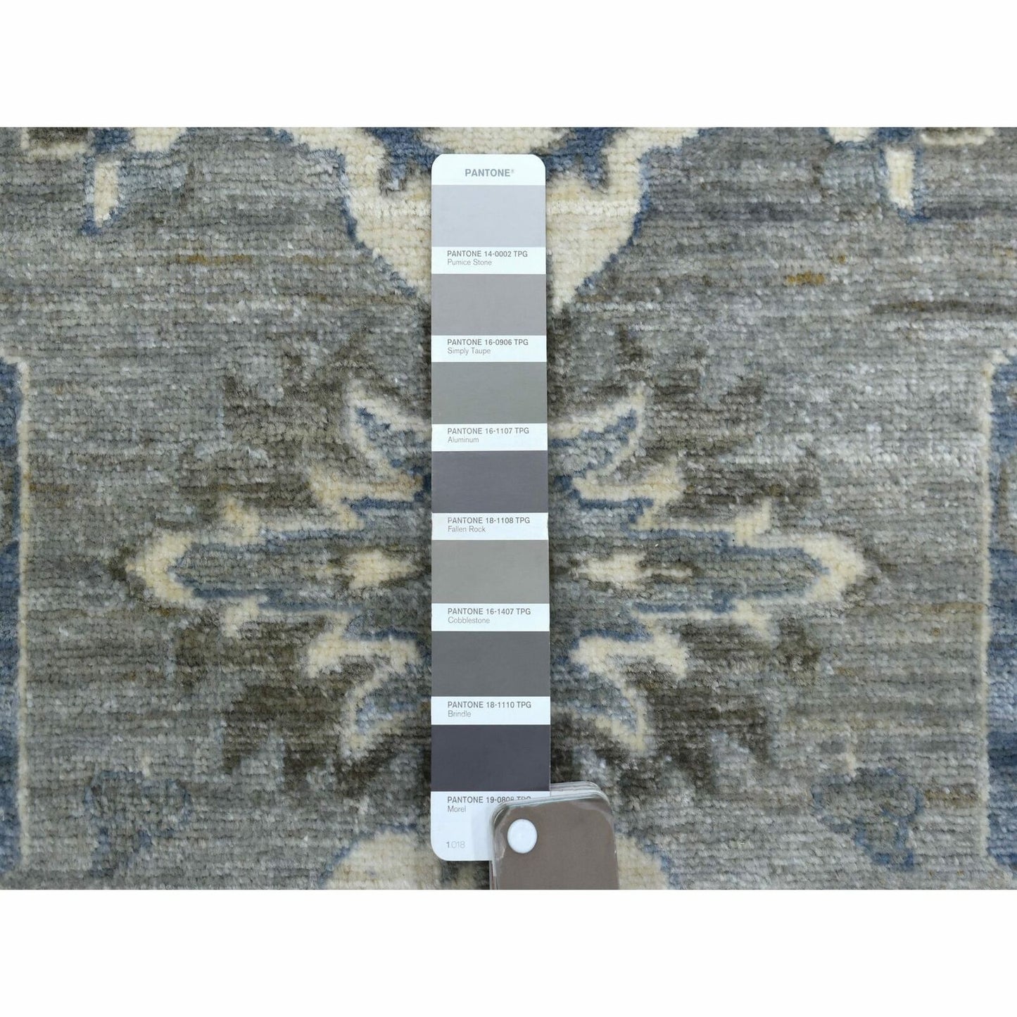 2'6"X11'6" Extra Soft Wool Hand Knotted Gray Afghan Peshawar Runner Rug