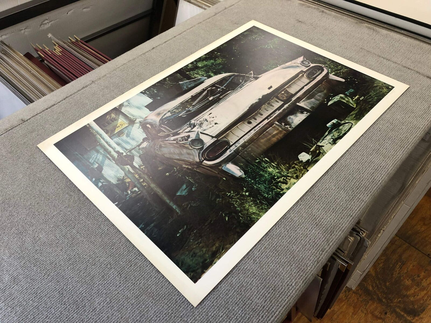John Salt Pioneer Pontiac Signed " Offset Lithograph Realism Mu