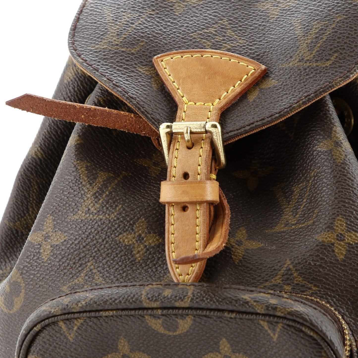 Louis Vuitton Vintage Montsouris Backpack Monogram Canvas Pm