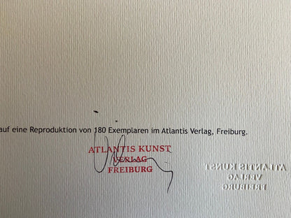 Vincent Van Gogh Lithograph From A Painting Coa Signed Numbered Egon/Schiele