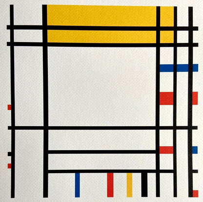 Piet Mondrian Lithograph 1978 Coa Signed Limited Edition 180 Ex