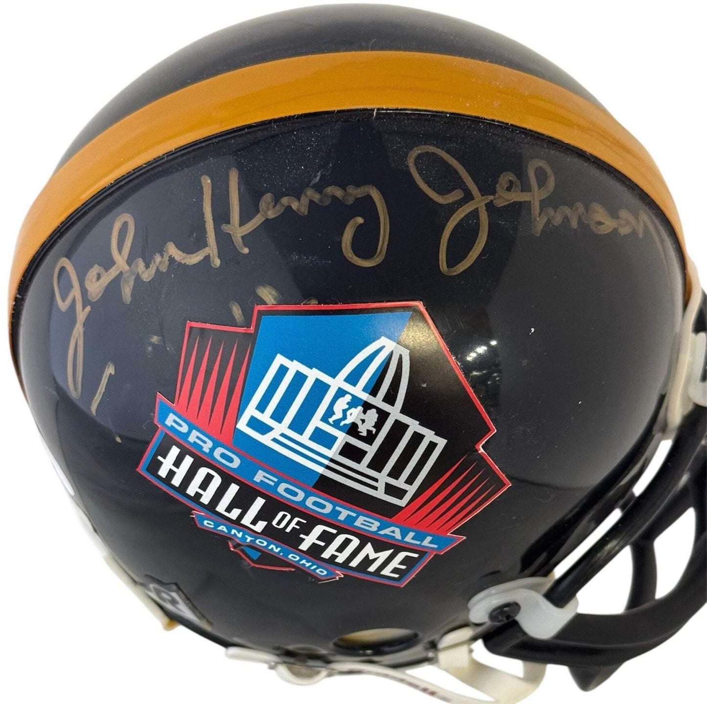 John Henry Johnson Autographed Steelers Mini Helmet (Jsa)