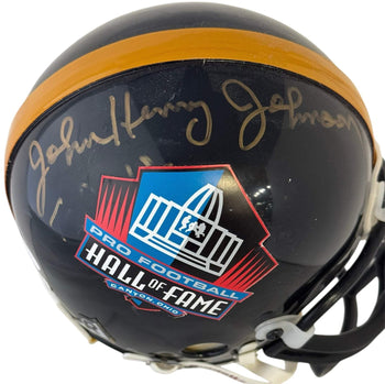 John Henry Johnson Autographed Steelers Mini Helmet (Jsa)
