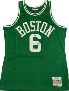 Bill Russell Autographed Mitchell & Ness Boston Celtics Swingman Jersey (Psa)