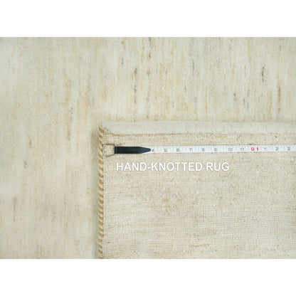 5'X6'8" White Denser Weave High Quality Wool Hand Knotted Oriental Rug