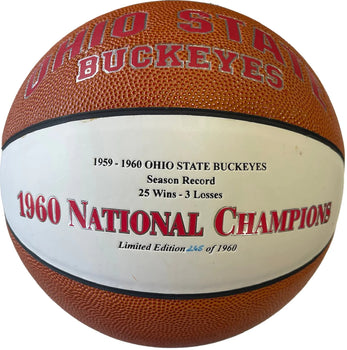 1960 Ohio State Buckeyes Autographed Baden Basketball #265/1960 (Jsa)