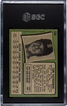 Carl Yastrzemski 1971 Topps Card #530 Sgc 7
