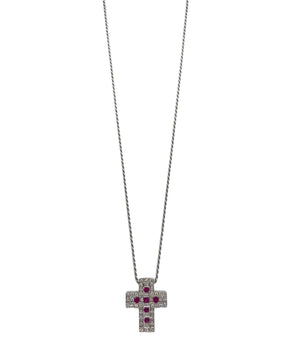 Damiani Belle Epoque Cross Necklace