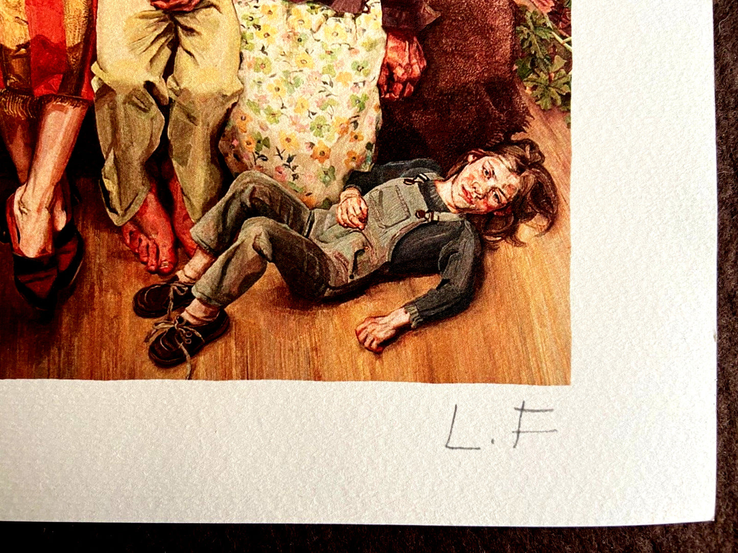 Lucian Freud Lithograph Coa Signed Numbered (Francis Bacon