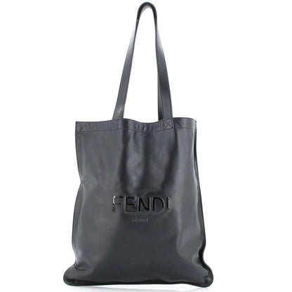 Fendi Pack Flat Shopper Tote Leather Tall