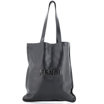 Fendi Pack Flat Shopper Tote Leather Tall