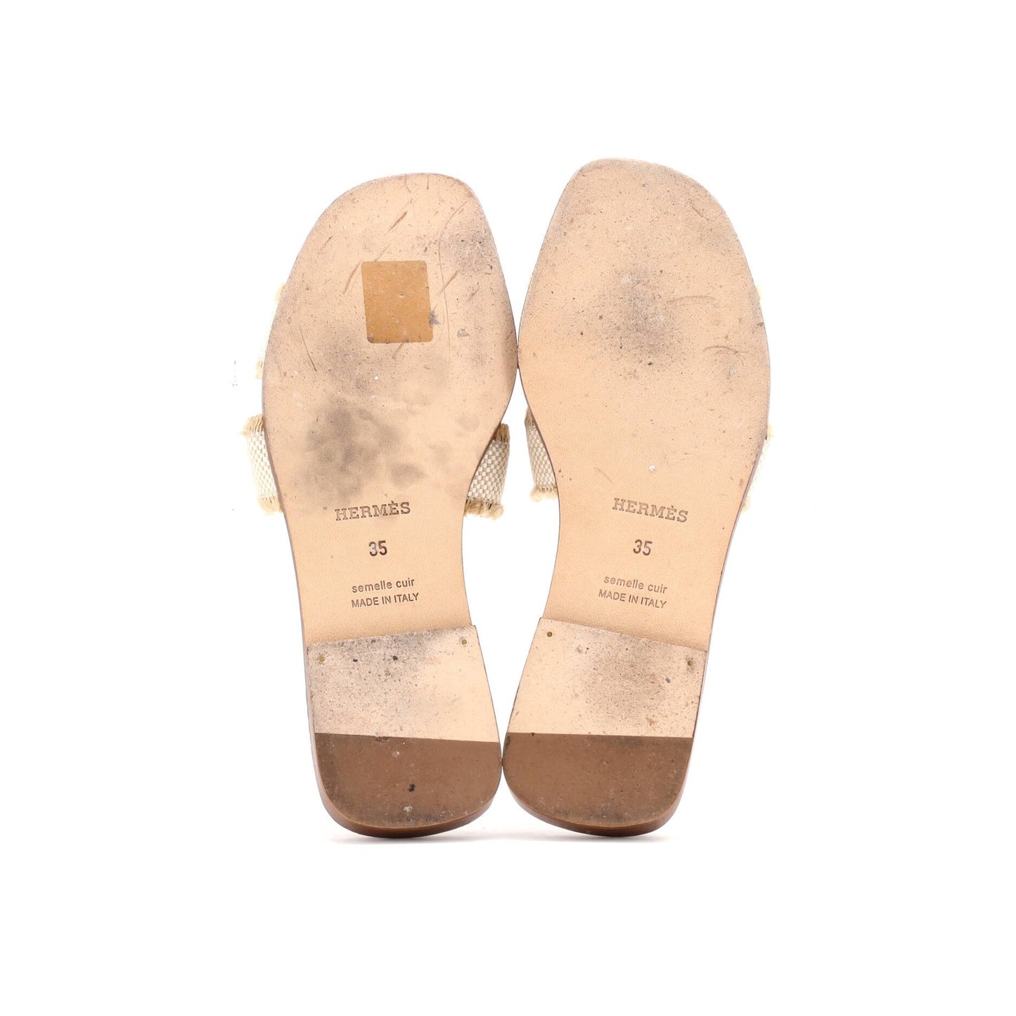 Hermes Women'S Oran Sandals Canvas